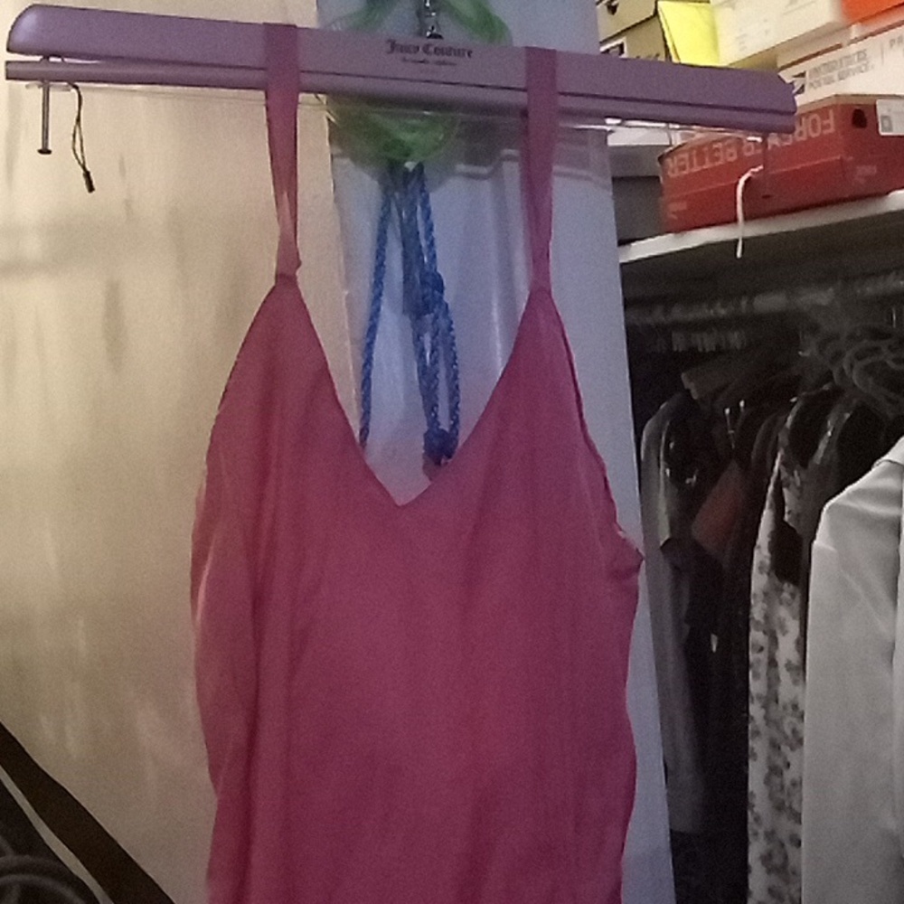 GUC: 90's VINTAGE NEIMAN MARCUS; CORAL PINK 100% SILK MAXI NEGLIGEE DRESS! - Picture 10 of 12